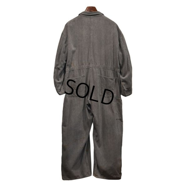 画像4: 40's【ビンテージ】BLOCH【黒シャンブレー】【ブラックシャンブレー】【つなぎ】【オールインワン】ＸＬ程度 