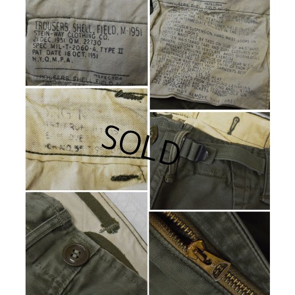 画像3: 【ビンテージ】50's【米軍実物】U.S.ARMY【M-51】【フィールドトラウザーズ】【カーゴパンツ】【M-Long】