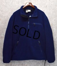 ＬＬビーン【L.L.bean】【紺】【ハーフジップ】【フリースジャケット】【サイズM-Ｌ】 