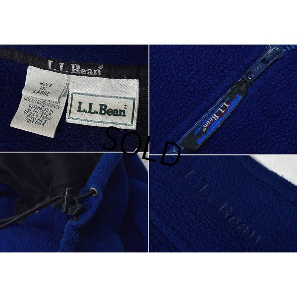 画像2: ＬＬビーン【L.L.bean】【紺】【ハーフジップ】【フリースジャケット】【サイズM-Ｌ】 