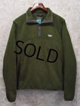 【ＬＬビーン】【L.L.bean】【緑】【フリース】【スナップＴ】プルオーバー【サイズ】 