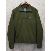 【ＬＬビーン】【L.L.bean】【緑】【フリース】【スナップＴ】プルオーバー【サイズ】 