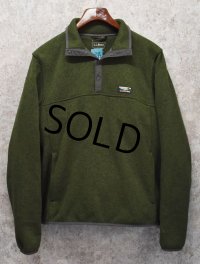 【ＬＬビーン】【L.L.bean】【緑】【フリース】【スナップＴ】プルオーバー【サイズ】 