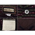 画像2: 90’s【ビンテージ】USA製【BACHRACH】バクラック【黒×緑×エンジ】ボーダー【ヘンリーネック】【ロンＴ】【サイズＭ】<br> (2)