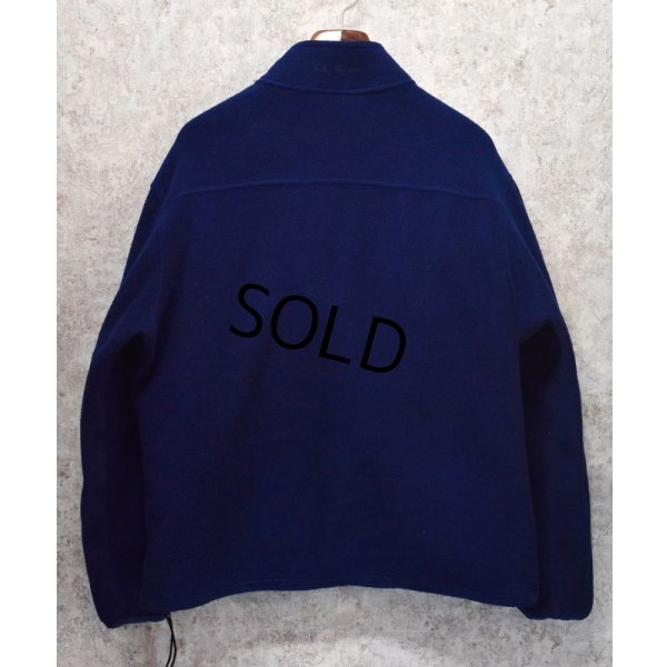 画像3: ＬＬビーン【L.L.bean】【紺】【ハーフジップ】【フリースジャケット】【サイズM-Ｌ】 
