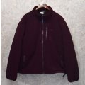 【ビンテージ】L.L.Bean【ＬＬビーン】【ボルドー】フリースカーディガン【ジップアップフリースジャケット】 