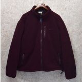 【ビンテージ】L.L.Bean【ＬＬビーン】【ボルドー】フリースカーディガン【ジップアップフリースジャケット】 