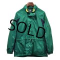 【ビンテージ】【オールドギャップ】【GAP】【緑ｘ紺】【ナイロン】【ハーフジップ】【ナイロンパーカー】アノラックパーカー【サイズＳ】 