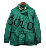 【ビンテージ】【オールドギャップ】【GAP】【緑ｘ紺】【ナイロン】【ハーフジップ】【ナイロンパーカー】アノラックパーカー【サイズＳ】 