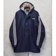 画像1: 80〜90’ｓ【ビンテージ】【アディダス】adidas【紺×白ライン】ナイロンパーカー【万国旗タグ】【サイズM】<br> (1)