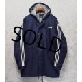 80〜90’ｓ【ビンテージ】【アディダス】adidas【紺×白ライン】ナイロンパーカー【万国旗タグ】【サイズM】 