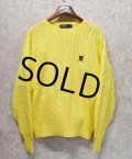 【ラルフローレン】POLO RALPH LAUREN【イエロー】ケーブル編み【コットンセーター】【サイズL】 