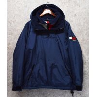 【オールド】【Tommy Jeans】【トミーヒルフィガー】【裏フリース】【ナイロンプルオーバー】【サイズM】 