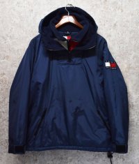 【オールド】【Tommy Jeans】【トミーヒルフィガー】【裏フリース】【ナイロンプルオーバー】【サイズM】 