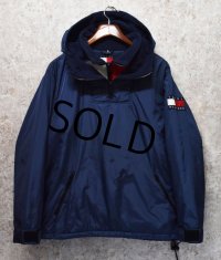 【オールド】【Tommy Jeans】【トミーヒルフィガー】【裏フリース】【ナイロンプルオーバー】【サイズM】 