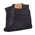 画像1: USA製【ビンテージ】【LEVI'S】【リーバイス５０５】505【黒】【デニムパンツ】ブラックデニム【33ｘ34】<br> (1)