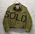 50's【ビンテージ】ブリティッシュアーミー【イギリス軍】グリーンデニム【チェンジボタン】【バトルドレスジャケット】【パドレスユニフォーム】【サイズ４】 