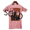 90’s~【USA製】ビンテージ【JANSPORTS】【ジャンスポ】インディアン【ピンク】Tシャツ【サイズＳ】レディース古着 