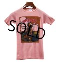 90’s~【USA製】ビンテージ【JANSPORTS】【ジャンスポ】インディアン【ピンク】Tシャツ【サイズＳ】レディース古着 