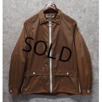 80's【ビンテージ】【WHITE STAG】【4 seasons】ホワイトスタッグ【ライトブラウン】【ナイロンブルゾン】ウィンドブレーカー【サイズXL】 