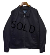 【RALPH LAUREN】【ラルフローレン】【黒】【コットンブルゾン】【ジップアップジャケット】スウィングトップ【サイズXL】 