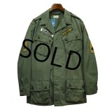  60's【ビンテージ】【米軍実物】U.S.ARMY【ノンリップ】初期型【ジャングルファティーグシャツ】【ファティーグジャケット】【M-long】 