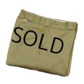 80's~【USA製】【ビンテージ】ディッキーズ【Dickies】【ベージュ】【ポリコットン】【ワークパンツ】【33×34】 