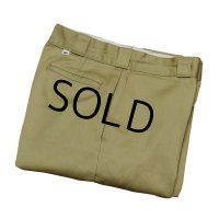 80's~【USA製】【ビンテージ】ディッキーズ【Dickies】【ベージュ】【ポリコットン】【ワークパンツ】【33×34】 