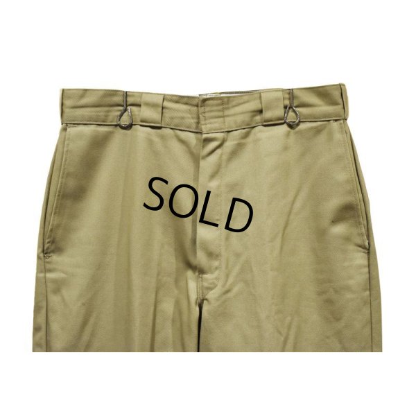 画像5: 80's~【USA製】【ビンテージ】ディッキーズ【Dickies】【ベージュ】【ポリコットン】【ワークパンツ】【33×34】