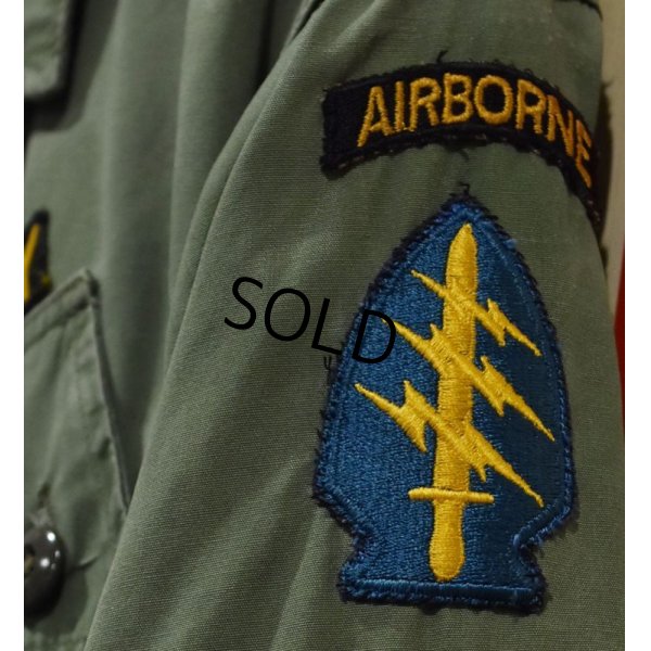 画像4:  60's【ビンテージ】【米軍実物】U.S.ARMY【ノンリップ】初期型【ジャングルファティーグシャツ】【ファティーグジャケット】【M-long】 