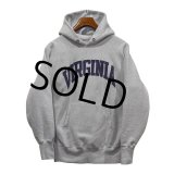 90's【USA製】【ビンテージ】【チャンピオン】【Champion】【リバースウィーブパーカー】グレー【VIRGINIA】【サイズＬ】 