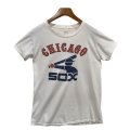 70's【ビンテージ】【USA製】白【CHICAGO SOX】ホワイトソックス【Tシャツ】【サイズＬ】 