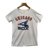 70's【ビンテージ】【USA製】白【CHICAGO SOX】ホワイトソックス【Tシャツ】【サイズＬ】 