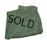 【60∼70's】【米軍実物】【ビンテージ】OG107【ベイカーパンツ】UFOボタン【ユーティリティパンツ】【34×33】 