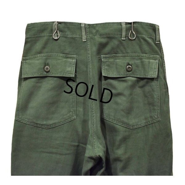 画像6: 【60∼70's】【米軍実物】【ビンテージ】OG107【ベイカーパンツ】UFOボタン【ユーティリティパンツ】【34×33】