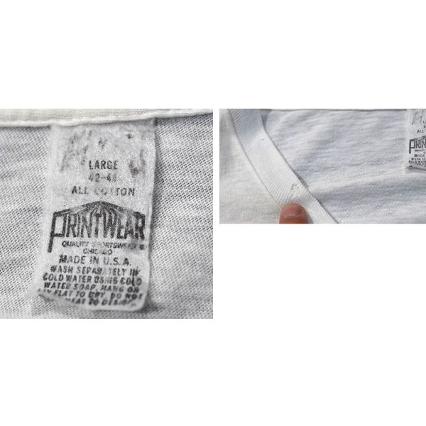 画像2: 70's【ビンテージ】【USA製】白【CHICAGO SOX】ホワイトソックス【Tシャツ】【サイズＬ】 