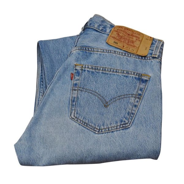 画像1: 90's~【USA製】【ビンテージ】【LEVI'S】【リーバイス５０１】501【デニムパンツ】【32ｘ34】 