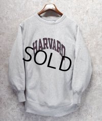 90’s【USA製】【ビンテージ】【チャンピオン】【リバースウィーブ】【グレー】【HARVARD】【カレッジスウェット】【刺繡タグ】【サイズXL】 