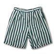 画像1: 【ビンテージ】【オールドギャップ】【GAP】ギャップ 【緑ｘ白ストライプ】【２タックショートパンツ】【短パン】【コットンショーツ】【W30】<br> (1)