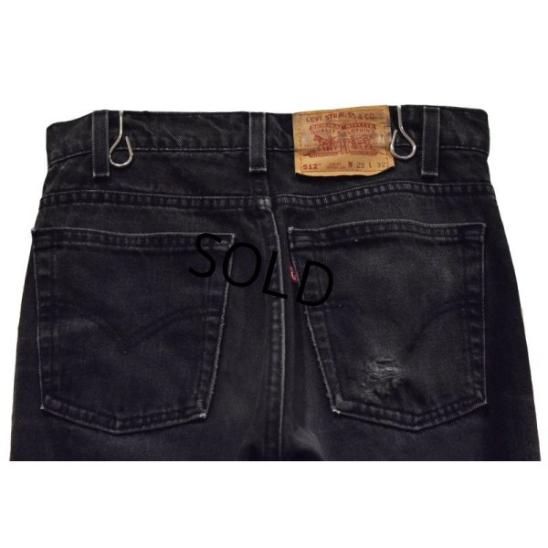 画像6: 【ビンテージ】【USA製】【LEVI'S】【リーバイス】５１２【512】【黒】【デニムパンツ】【29ｘ32】 