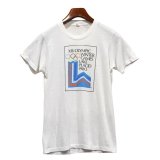 80's【USA製】【ビンテージ】【XIII OLYMPIC WINTER GAMES LAKE PLACID 1980】【冬季オリンピック】【白】【Ｔシャツ】【サイズＭ】 