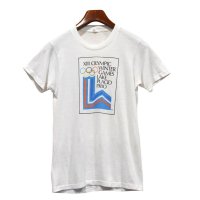 80's【USA製】【ビンテージ】【XIII OLYMPIC WINTER GAMES LAKE PLACID 1980】【冬季オリンピック】【白】【Ｔシャツ】【サイズＭ】 