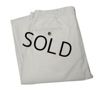  ビンテージ 【L.L.Bean】【ＬＬビーン】【TROPIC WEIGHT】【生成り】【２タック】【コットンパンツ】【35×30】 