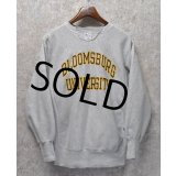 90’s【ビンテージ】【チャンピオン】【リバースウィーブ】【グレー】【BLOOMSBURG UNIVERSITY】【カレッジスウェット】二段プリント【刺繡タグ】【サイズL】 