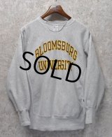 90’s【ビンテージ】【チャンピオン】【リバースウィーブ】【グレー】【BLOOMSBURG UNIVERSITY】【カレッジスウェット】二段プリント【刺繡タグ】【サイズL】 