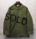 【60's】【ビンテージ】【B.V.D】u.s.army【PX品】【コットンポプリン】【ユーティリティシャツ】【サイズＬ】 