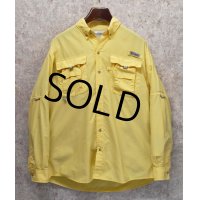 【コロンビア】【Columbia】【PFG】黄色【フィッシングシャツ】【サイズ Ｍ】 