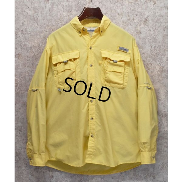 画像1: 【コロンビア】【Columbia】【PFG】黄色【フィッシングシャツ】【サイズ Ｍ】 