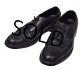 【USA製】【ビンテージ】【HANOVER】【ハノーバー】黒【ウィングチップ】レザーシューズ【10 D/B】 