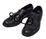 【USA製】【ビンテージ】【HANOVER】【ハノーバー】黒【ウィングチップ】レザーシューズ【10 D/B】 